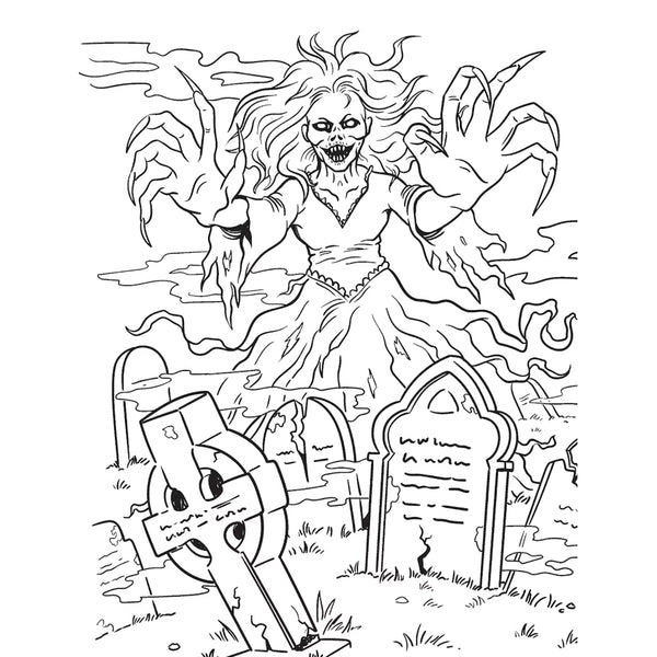 Dover Publications A Colouring Book of Cryptid Horror