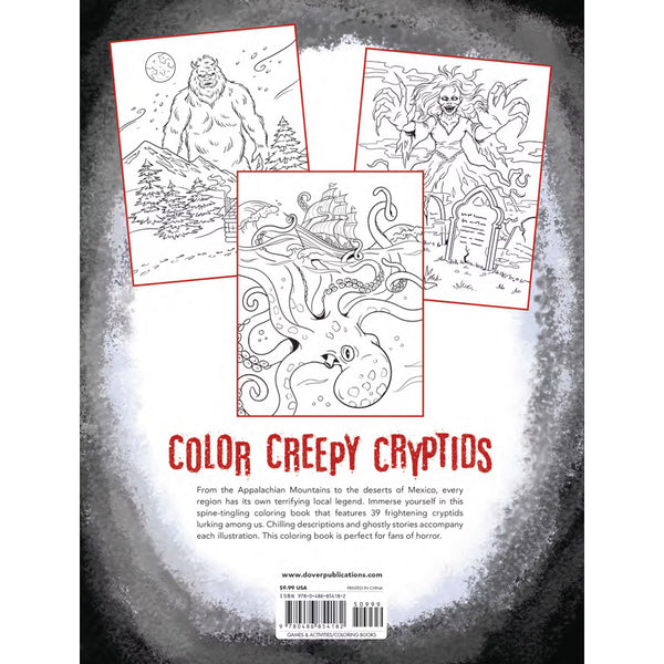 Dover Publications A Colouring Book of Cryptid Horror