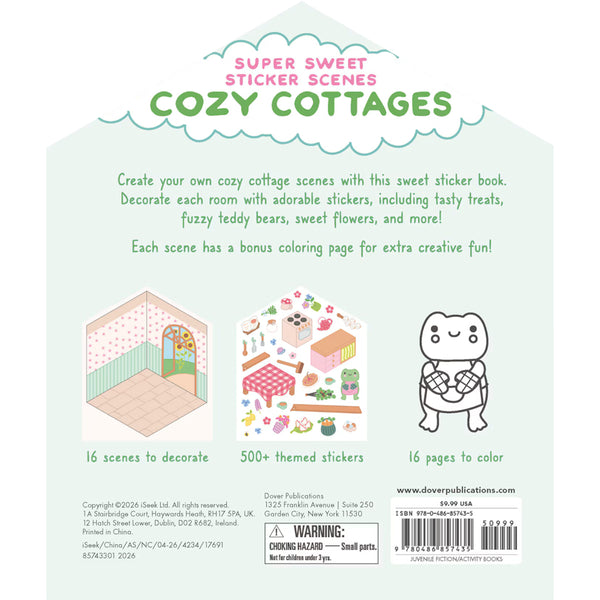 Dover Publications Super Sweet Sticker Scenes: Cozy Cottages