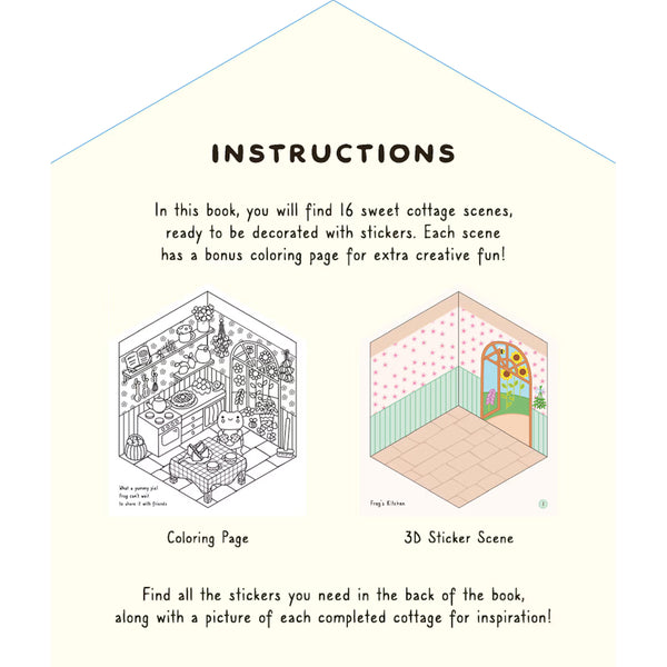 Dover Publications Super Sweet Sticker Scenes: Cozy Cottages