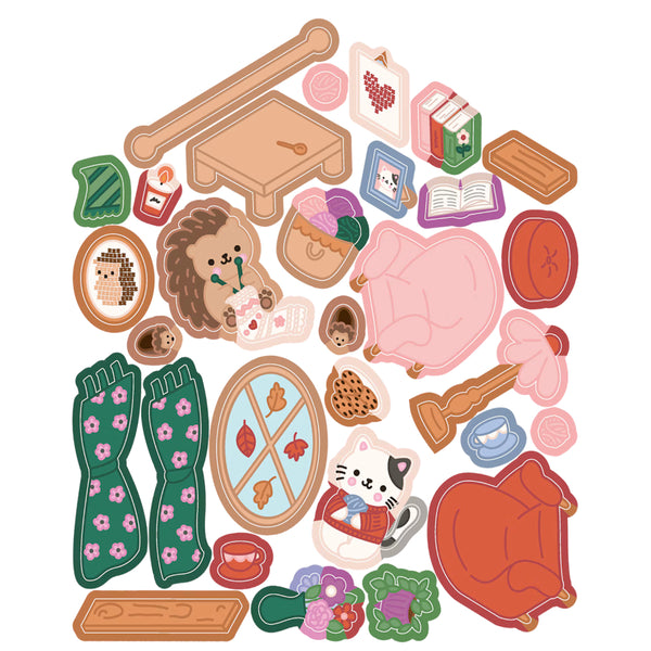 Dover Publications Super Sweet Sticker Scenes: Cozy Cottages