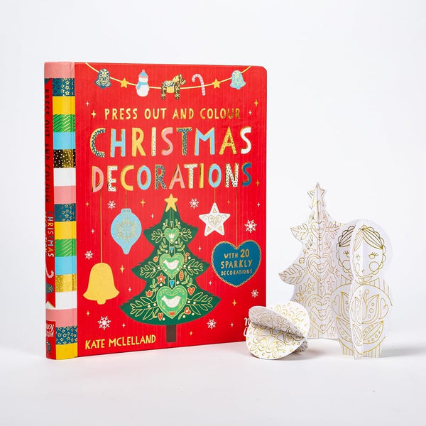 Nosy Crow - Press Out & Colour: Christmas Decorations