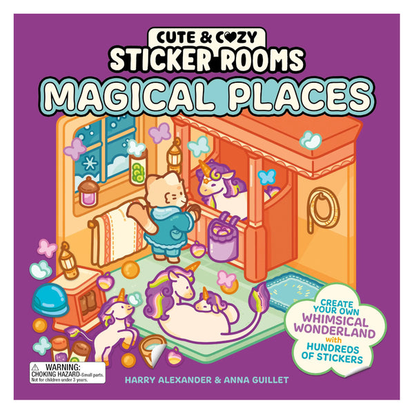 Cute & Cozy Sticker Rooms Activity Book - Magical Places