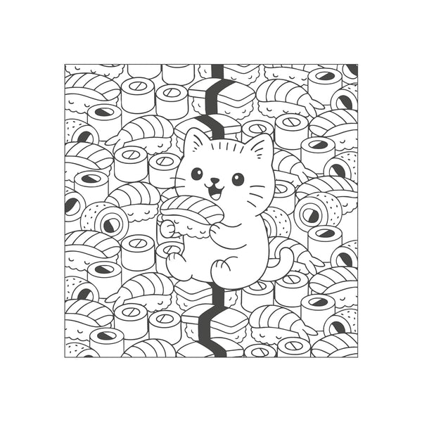 Ilex Press - Ja-purr-nese Cats Colouring Book