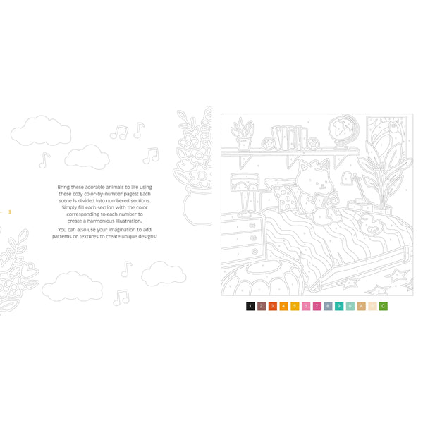 Cozy Colo: Cozy-by-Number Colouring Book