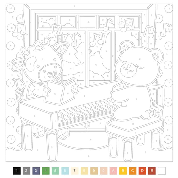 Cozy Colo: Cozy-by-Number Colouring Book