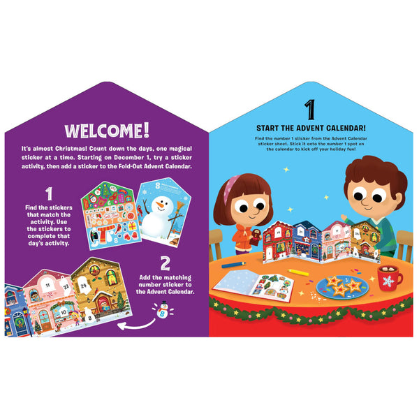 Christmas Countdown Sticker Book & Advent Calendar: 25 Days of Sticker Activities