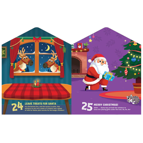 Christmas Countdown Sticker Book & Advent Calendar: 25 Days of Sticker Activities