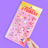 Turtle's Soup Glitter Vinyl Sticker Sheet - Cowboy Critters