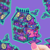 Turtle's Soup Vinyl Sticker - Witchy Greenhouse Kitty