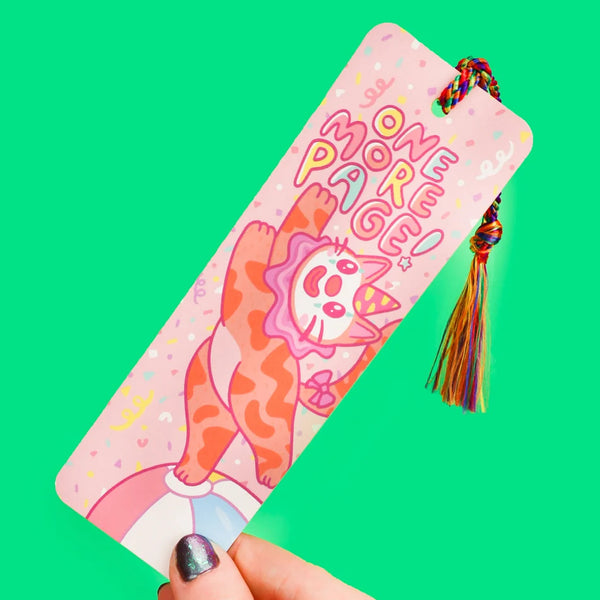 Turtle's Soup Bookmark - One More Page Clown Cat