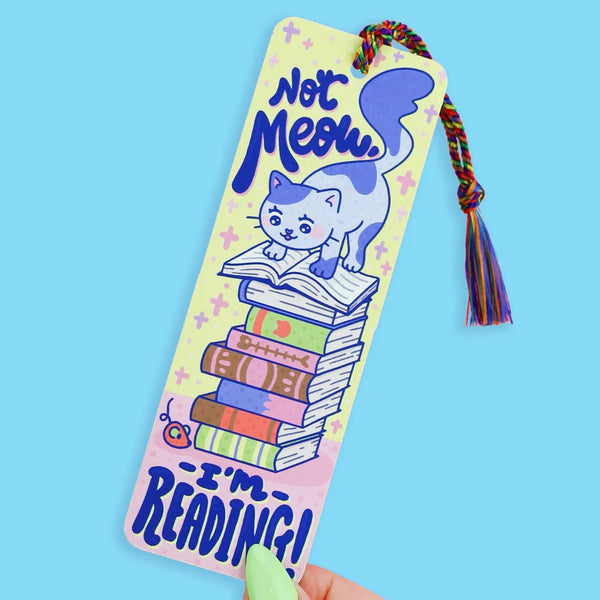 Turtle's Soup Bookmark - Not Meow I'm Reading Kitty