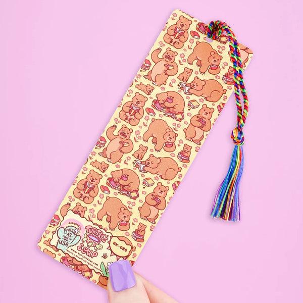 Turtle's Soup Bookmark - Don’t Touch My Book Bear