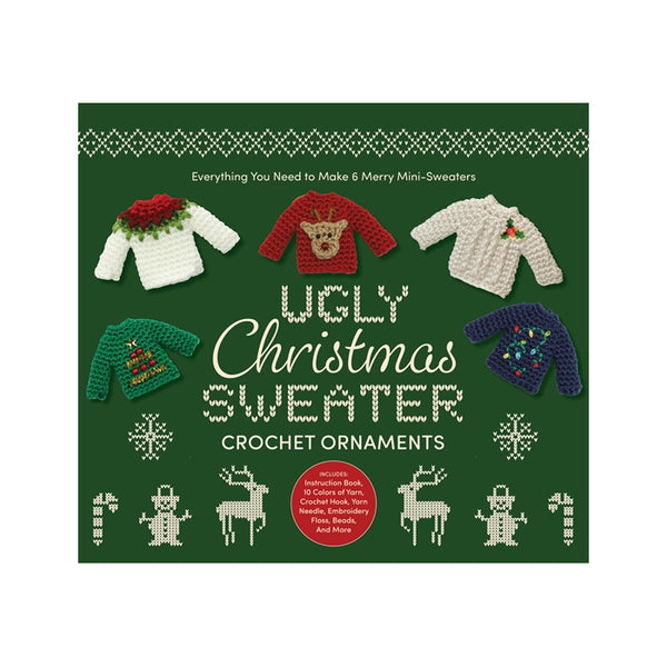 Chartwell UGLY CHRISTMAS SWEATER CROCHET ORNAMENTS KIT
