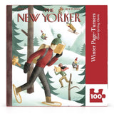 New York Puzzle Mini 100pc - The New Yorker, Winter Page-Turners