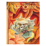 New York Puzzle Mini 100pc - The New Yorker, Autumn View