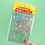Turtle's Soup Glitter Vinyl Sticker Sheet - Cryptid Mythical Creatures & Monsters