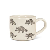 Abbott Stoneware Mug 14oz Allover Raccoon