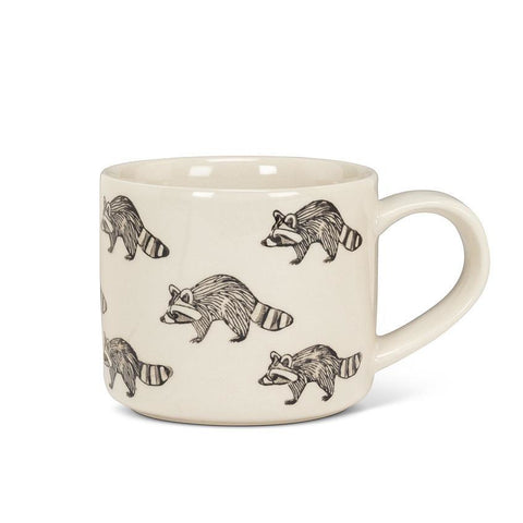 Abbott Stoneware Mug 14oz Allover Raccoon