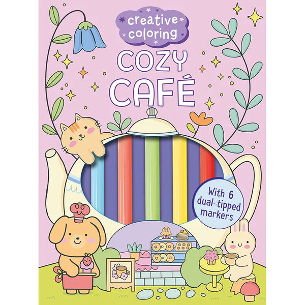 iSeek Creative Coloring: Cozy Café Mini-Coloring Kit by Angelina De Sol