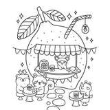 iSeek Creative Coloring: Cozy Café Mini-Coloring Kit by Angelina De Sol