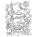 iSeek Creative Coloring: Cozy Café Mini-Coloring Kit by Angelina De Sol
