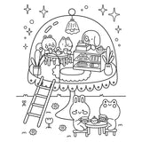 iSeek Creative Coloring: Cozy Café Mini-Coloring Kit by Angelina De Sol