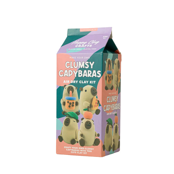 Gift Republic Air Dry Clay Kit - Clumsy Capybaras