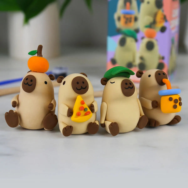 Gift Republic Air Dry Clay Kit - Clumsy Capybaras
