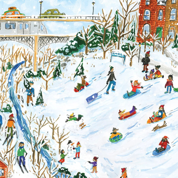 Paperhood 1000pc Puzzle - Snow Day in Toronto
