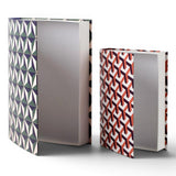 Truu Design Book-Style Storage Boxes 2pc Set - Modern Graphic
