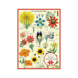 Cavallini 60pc Puzzle Greeting Card - Wildflowers