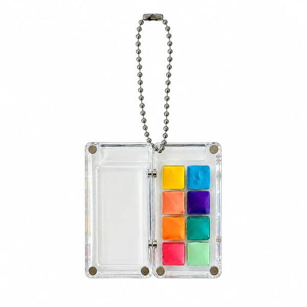Nobel Portable Mini High Pigment Watercolour Paints Keychain (8 colors) - Pastel