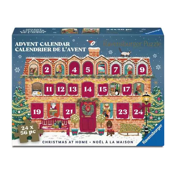 Ravensburger Puzzle Advent Calendar 24 x 64pc Christmas At Home