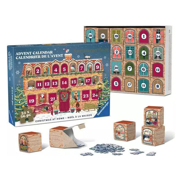 Ravensburger Puzzle Advent Calendar 24 x 64pc Christmas At Home