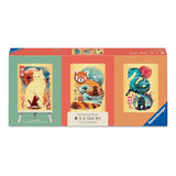 Ravensburger 100pc 3pk Puzzles - Ukiyo-E Cat Warrior, Red Panda & Dragon