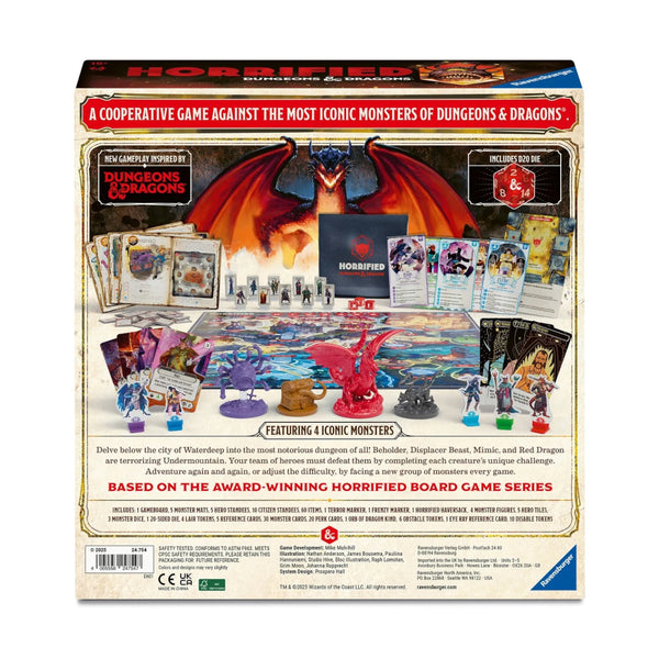 Ravensburger Board Game - Horrified, Dungeons & Dragons