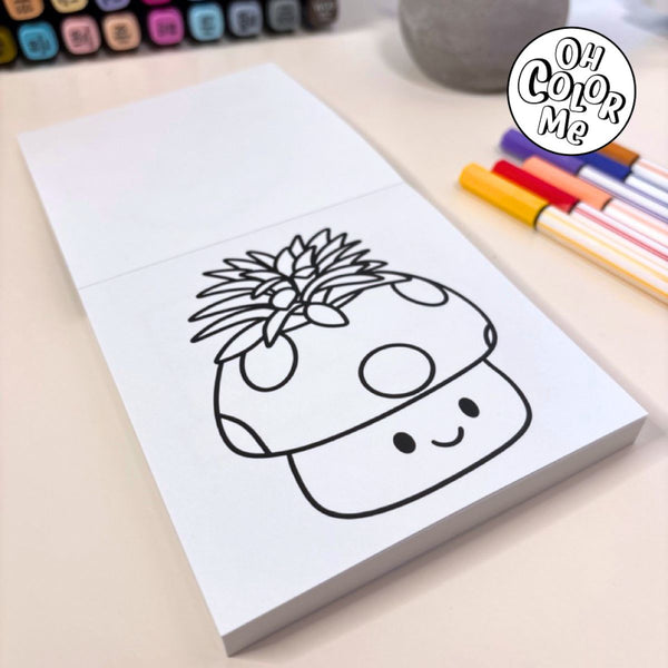 Oh Colour Me Colouring Book - Garden Therapy