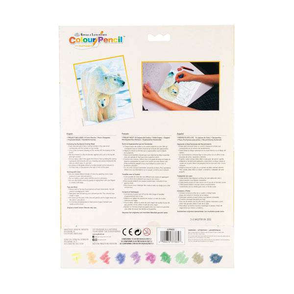 Royal & Langnickel Colour Pencil By Numbers Kit - Polar Love