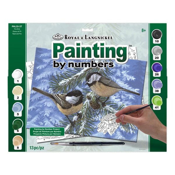 Royal & Langnickel Large Paint By Numbers Kit - Pine Birds