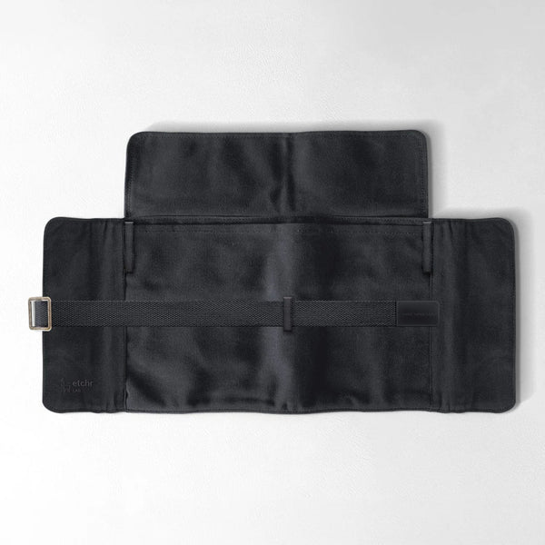 Etchr Artist Roll-Up Pouch - Waxed Black