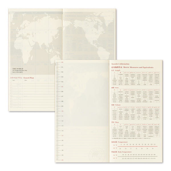 TRAVELER'S Notebook Full Size Refill, Monthly, 2027