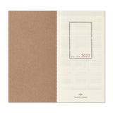 TRAVELER'S Notebook Passport Size Refill, Weekly, 2027