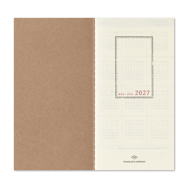 TRAVELER'S Notebook Passport Size Refill, Weekly, 2027