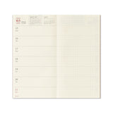 TRAVELER'S Notebook Passport Size Refill, Weekly, 2027