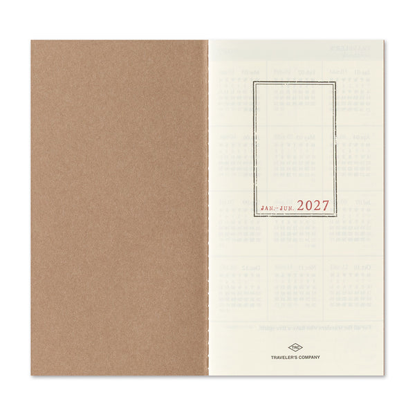 TRAVELER'S Notebook Full Size Refill, Weekly Vertical, 2027