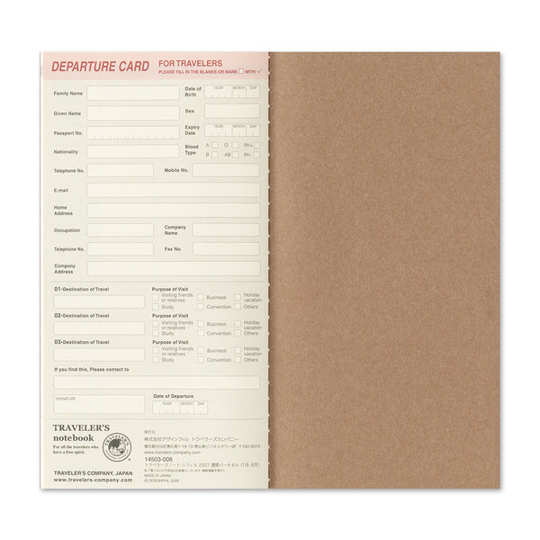 TRAVELER'S Notebook Full Size Refill, Weekly Vertical, 2027