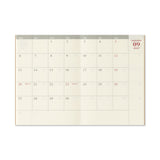 TRAVELER'S Notebook Passport Size Refill, Monthly, 2027