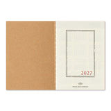 TRAVELER'S Notebook Passport Size Refill, Monthly, 2027