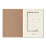 TRAVELER'S Notebook Passport Size Refill, Weekly, 2027